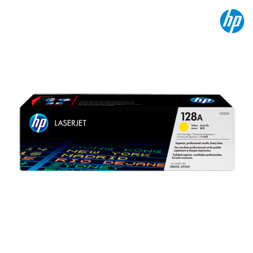ตลับหมึกแท้ Toner Original Compatible HP CE322A Yellow, 128A
